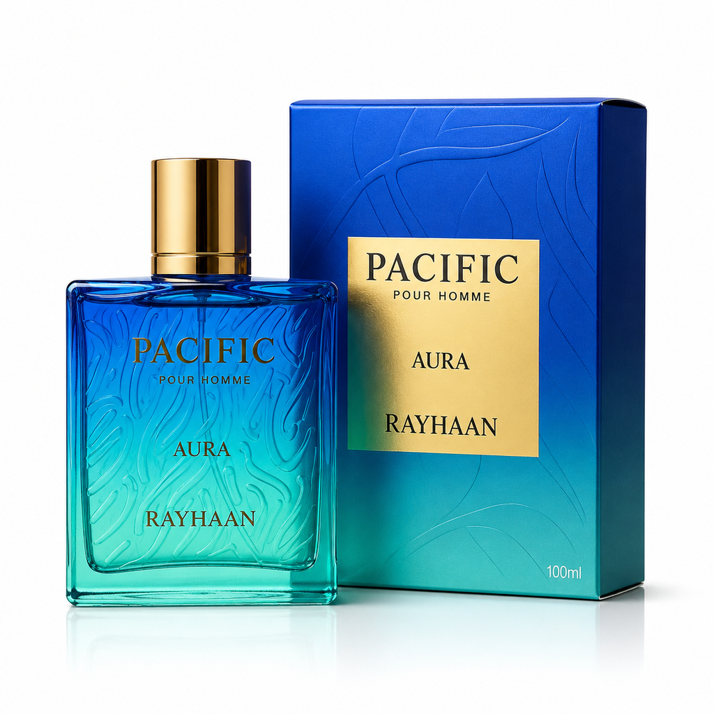 Perfume Árabe Rayhaan Pacific Aura Pour Homme Eau de Parfum 100ml