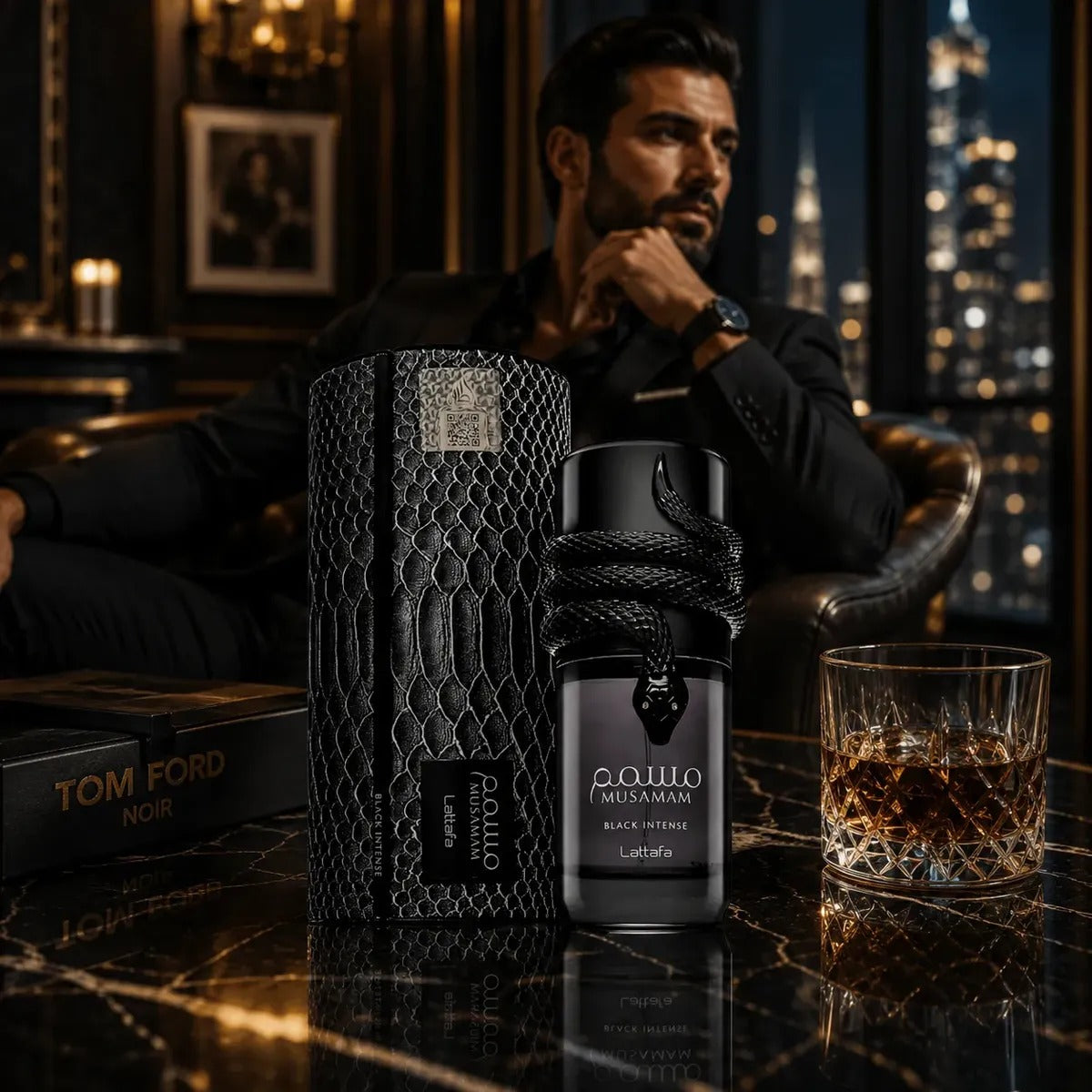 Perfume Lattafa Musamam Black Intense Eau de Parfum Masculino 100ml
